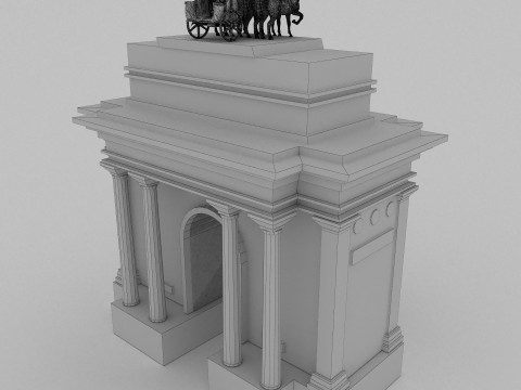 Roman Monument 4K Modèle 3D
