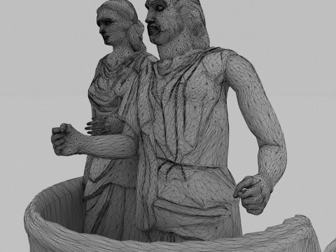 Roman Monument 4K Modèle 3D