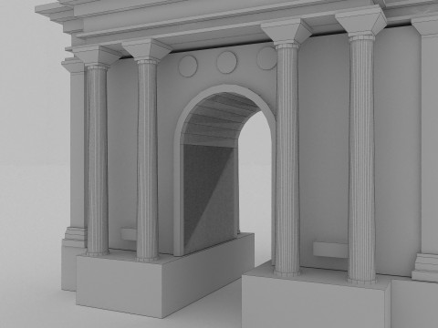 Roman Monument 4K Modèle 3D