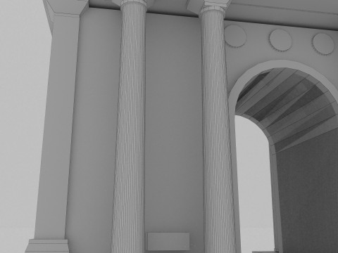 Roman Monument 4K Modèle 3D