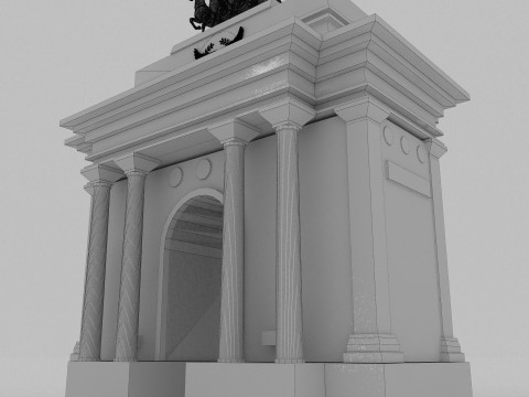 Roman Monument 4K Modèle 3D