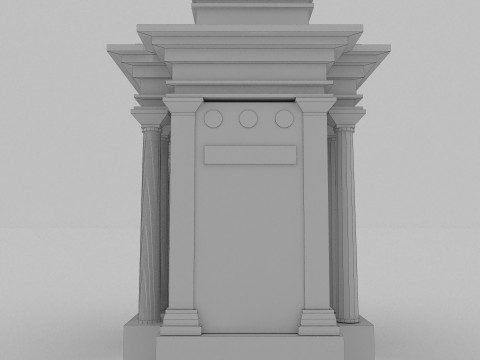 Roman Monument 4K Modèle 3D