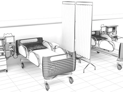 Dialysis Center 4K 3D Model