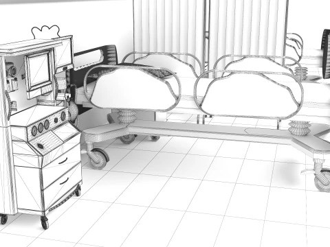 Dialysis Center 4K 3D Model