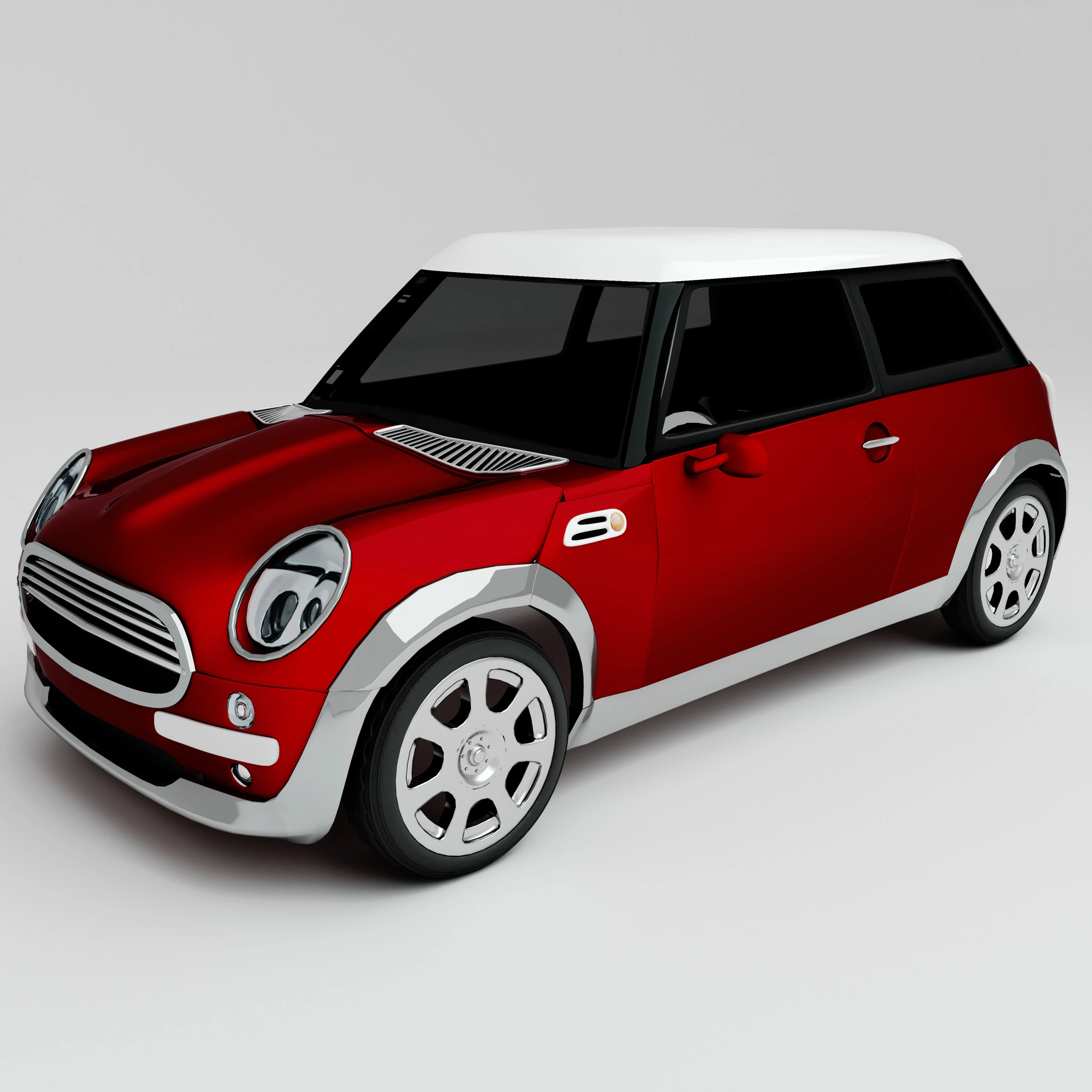 Mini Car 4K 3D Model .c4d .max .obj .3ds .fbx .stl .blend 
