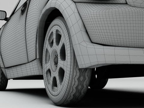 Mini Car 4K 3D Model