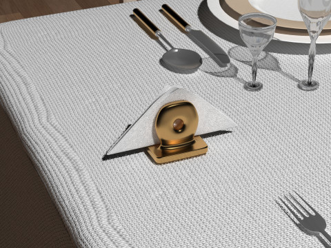 Dinner Table 2 - 8K 3D Model