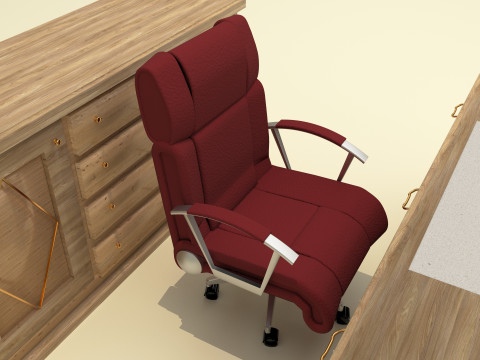 Office Room Set 8K 3D Model