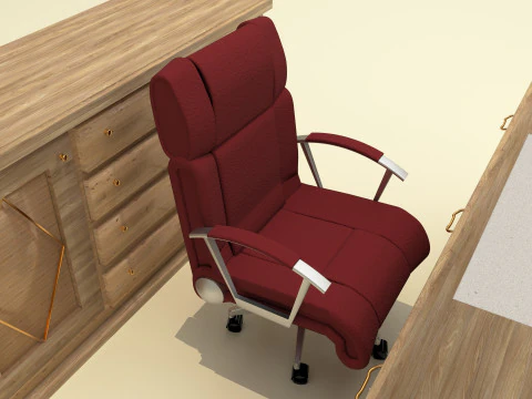 Office Room Set 8K 3D Model