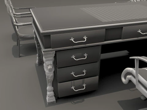 Office Room Set 8K 3D Model