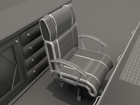 Office Room Set 8K 3D Model