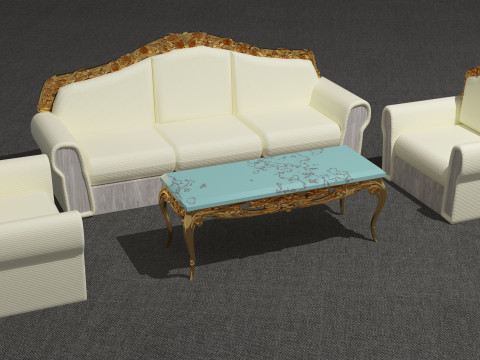Sofa Set 8K 3Dモデル