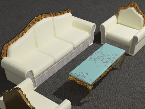 Sofa Set 8K 3Dモデル