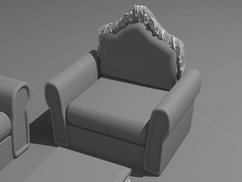 Sofa Set 8K 3Dモデル