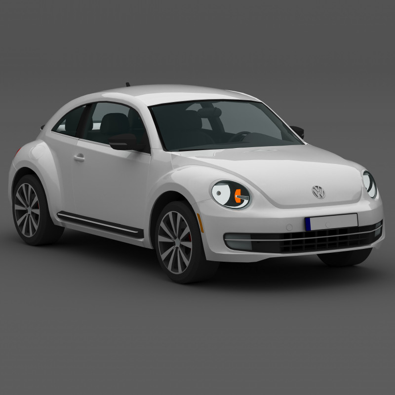 Volkswagen Beetle 8K 3D 模型 .c4d .max .obj .3ds .fbx .stl .blend 