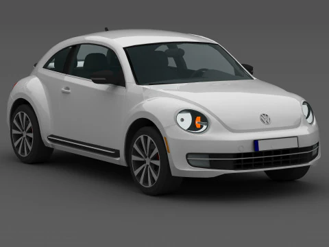 Volkswagen Fusca 8K Modelo 3D
