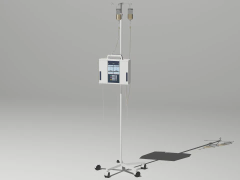 Dual Infusion Pump 3D Model