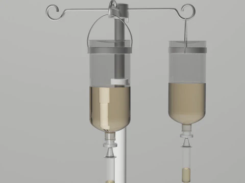 Dual Infusion Pump 3D Model