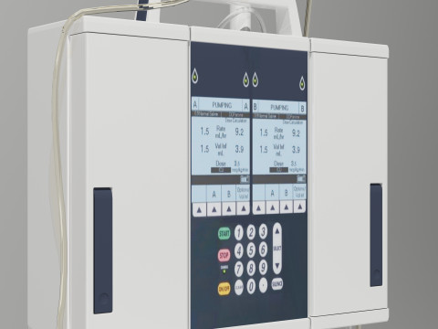 Dual Infusion Pump 4K Modelo 3D