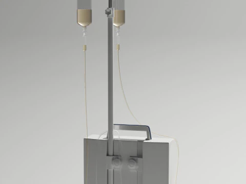 Dual Infusion Pump 3D Model