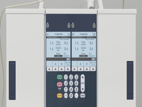 Dual Infusion Pump 4K Modelo 3D