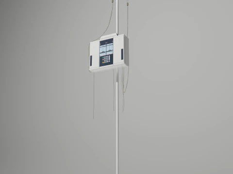 Dual Infusion Pump 3D Model
