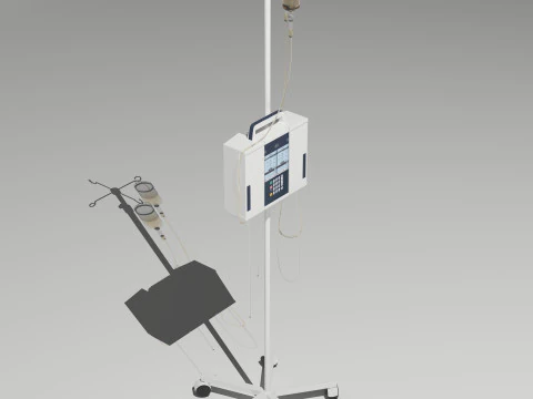 Dual Infusion Pump 3D Model
