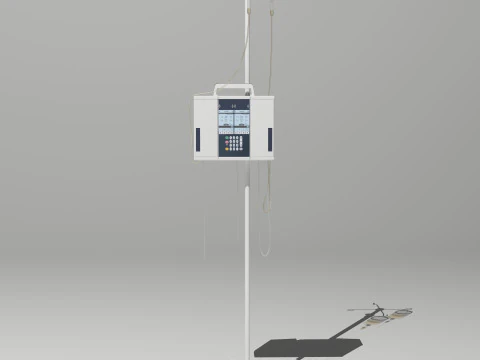 Dual Infusion Pump 3D Model