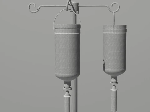 Dual Infusion Pump 3D Model