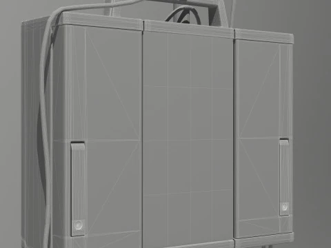 Dual Infusion Pump 3D Model