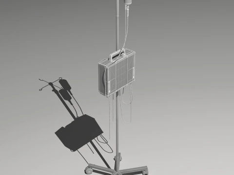 Dual Infusion Pump 3D Model