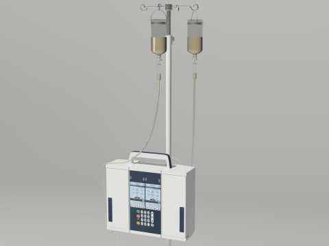 Dual Infusion Pump 4K Model 3D