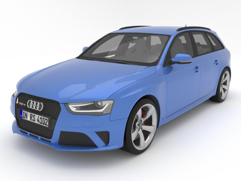 Audi RS4 Avant Nogaro 8K 3D Model