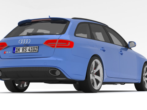 Audi RS4 Avant Nogaro 8K 3Dモデル