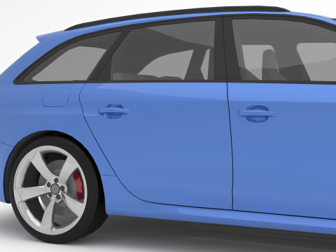 Audi RS4 Avant Nogaro 8K 3Dモデル