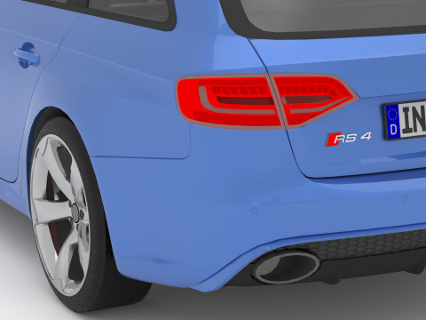 Audi RS4 Avant Nogaro 8K 3Dモデル