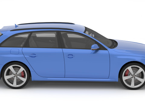 Audi RS4 Avant Nogaro 8K 3Dモデル