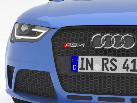 Audi RS4 Avant Nogaro 8K 3Dモデル