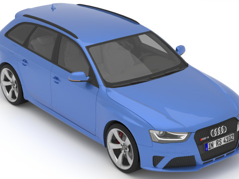 Audi RS4 Avant Nogaro 8K 3Dモデル