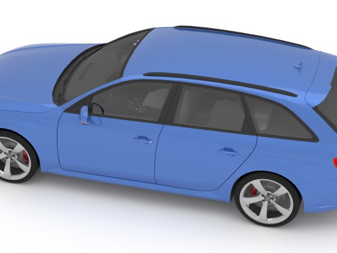 Audi RS4 Avant Nogaro 8K 3Dモデル