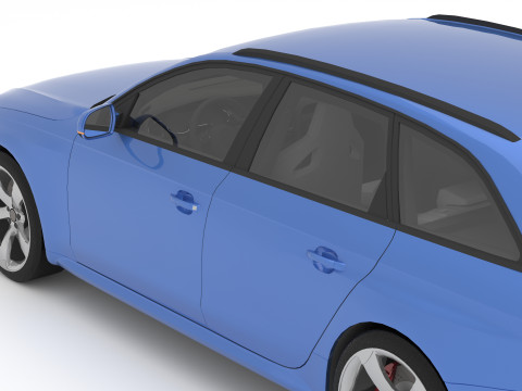 Audi RS4 Avant Nogaro 8K 3Dモデル