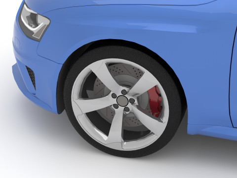 Audi RS4 Avant Nogaro 8K 3Dモデル