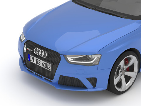 Audi RS4 Avant Nogaro 8K 3Dモデル