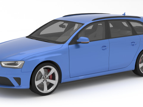 Audi RS4 Avant Nogaro 8K 3Dモデル