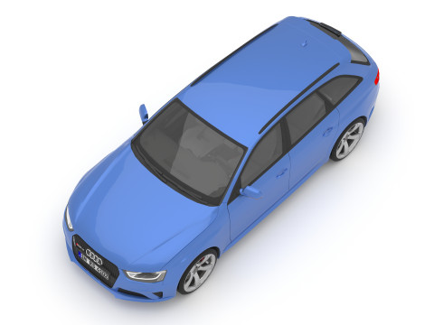 Audi RS4 Avant Nogaro 8K 3Dモデル