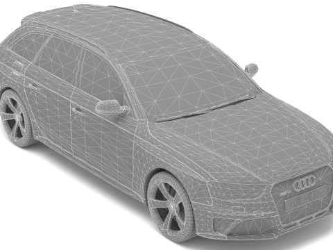 Audi RS4 Avant Nogaro 8K 3Dモデル