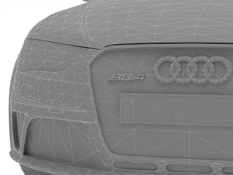 Audi RS4 Avant Nogaro 8K 3Dモデル