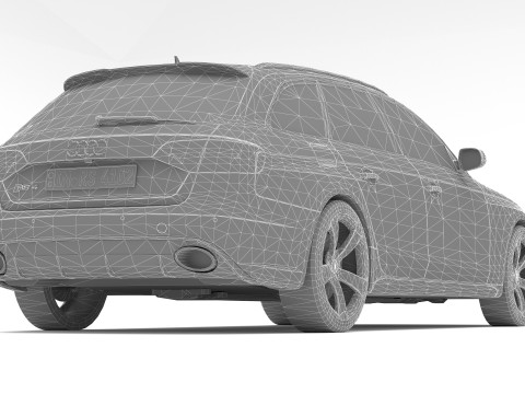 Audi RS4 Avant Nogaro 8K 3Dモデル
