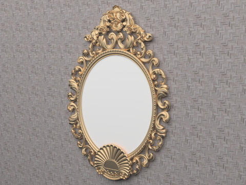 Classic Mirror 8K 3D Model