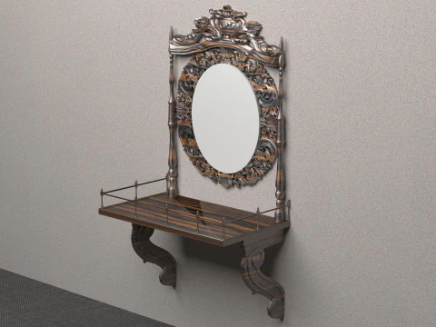 Consola de parede 8K Modelo 3D